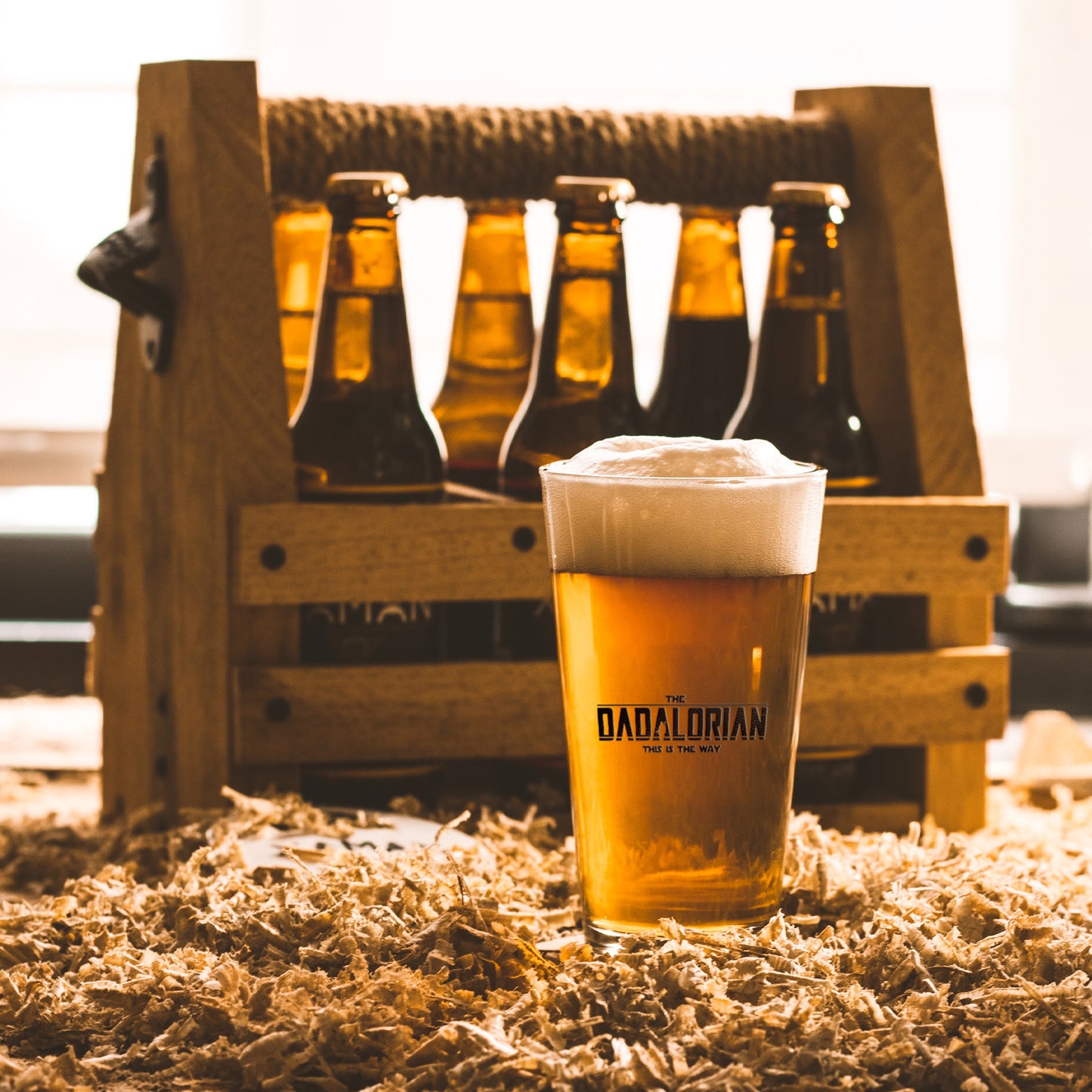 Dadalorian Pint Glass