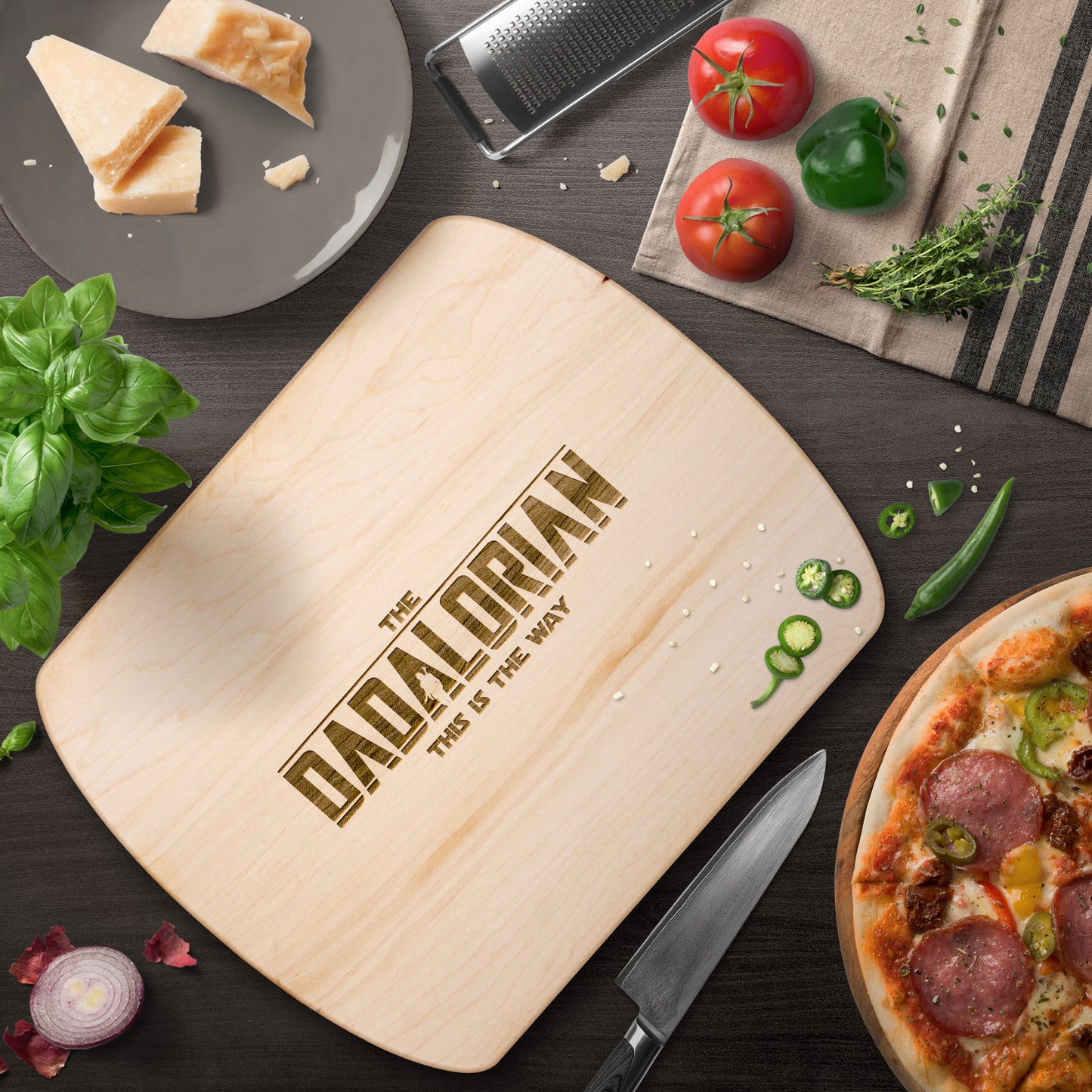 The Dadalorian Cutting Board