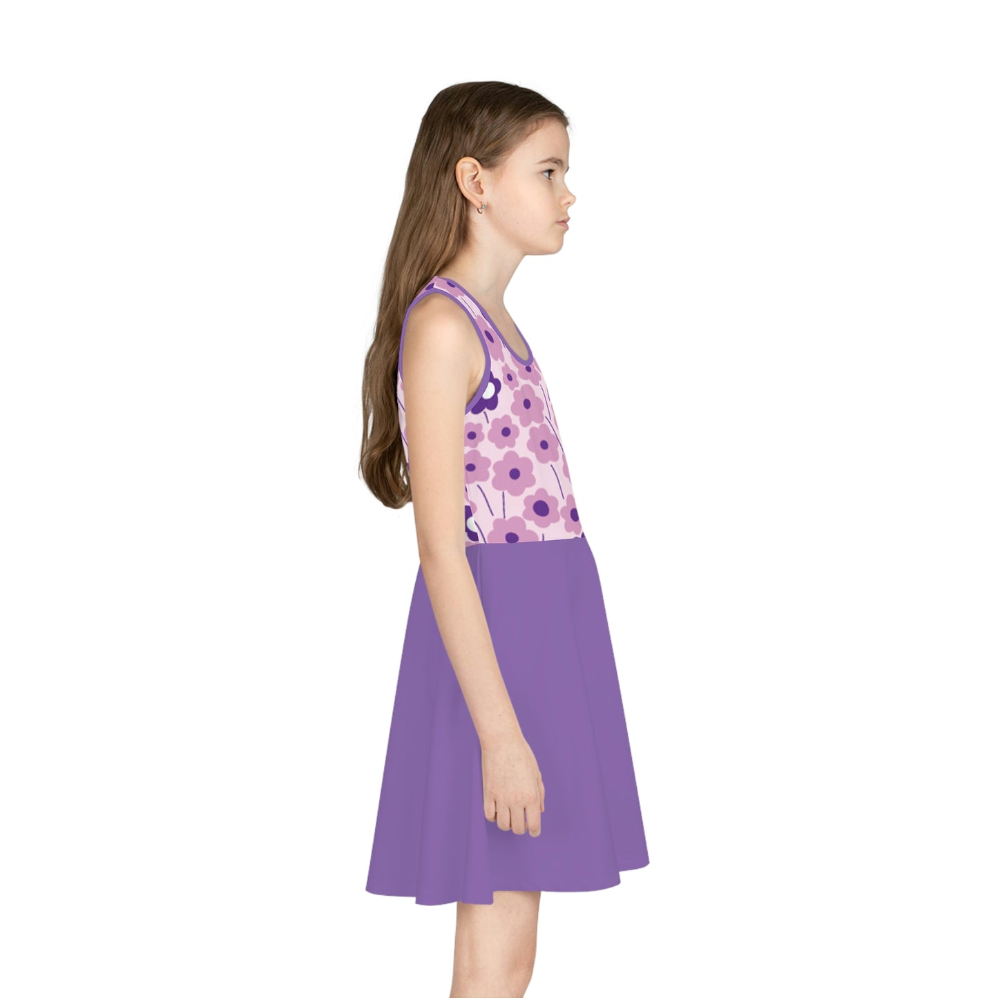 Girls' Sleeveless Sundress (AOP)