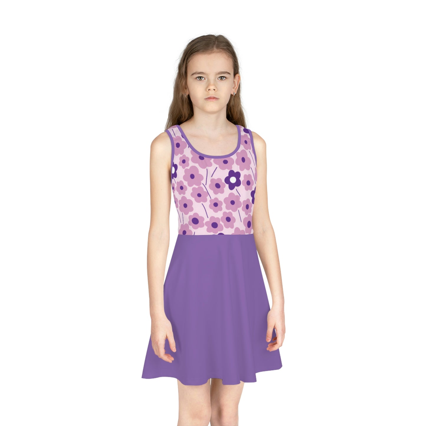 Girls' Sleeveless Sundress (AOP)