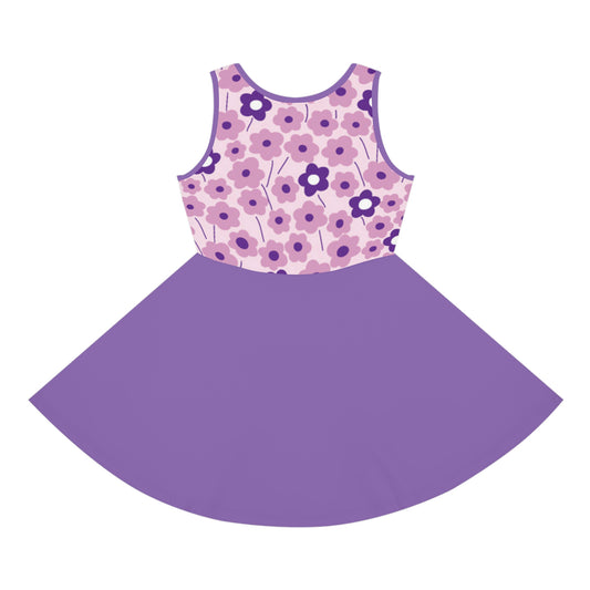 Girls' Sleeveless Sundress (AOP)