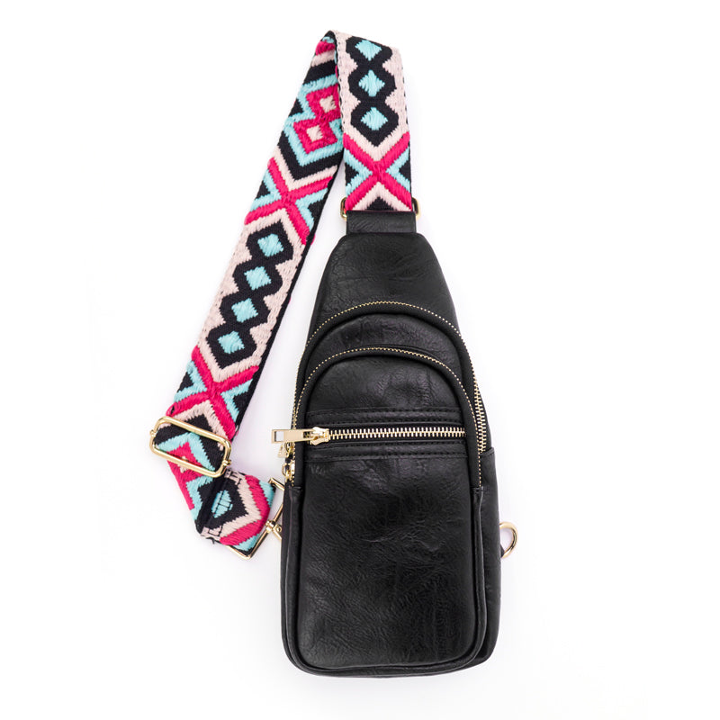 Riley Sling Bag in Hot Pink