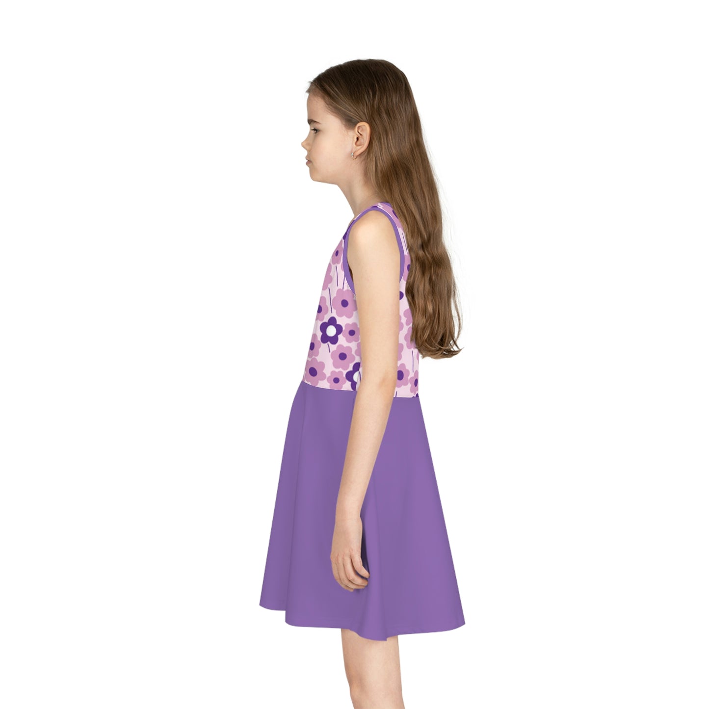 Girls' Sleeveless Sundress (AOP)