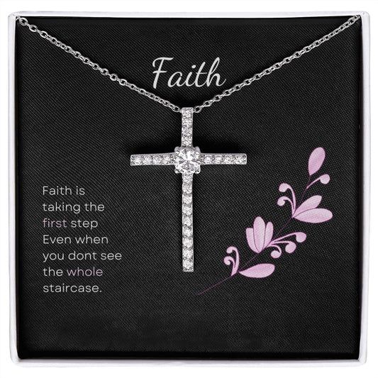 Faith cross necklace